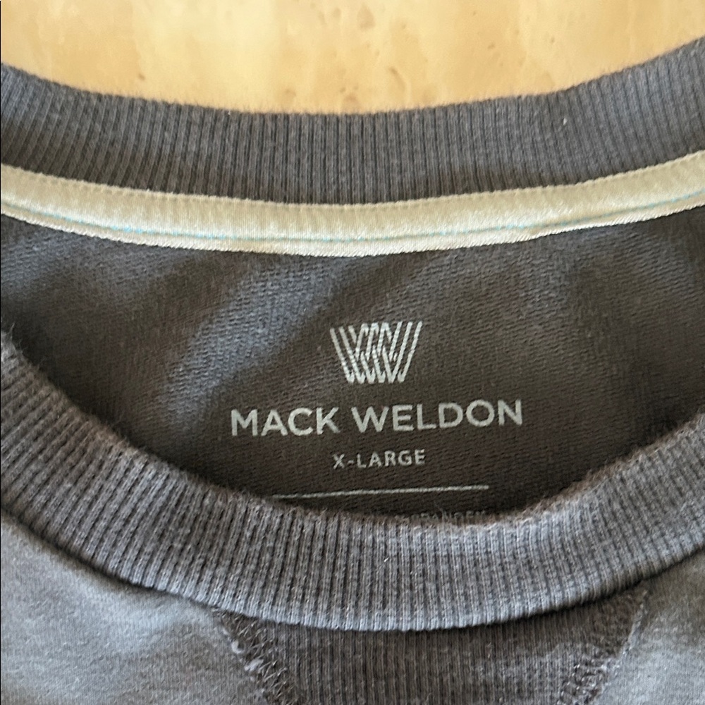 Mack Weldon Men's Dark Gray Crewneck Sweater - Picture 2 of 7